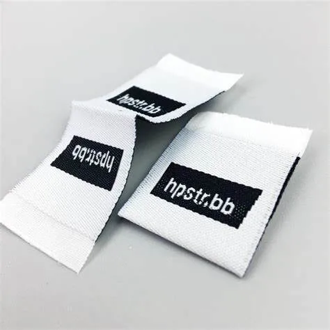 Accept Customized Fashion Damask Clothing Woven Label for Garment Manufacturer