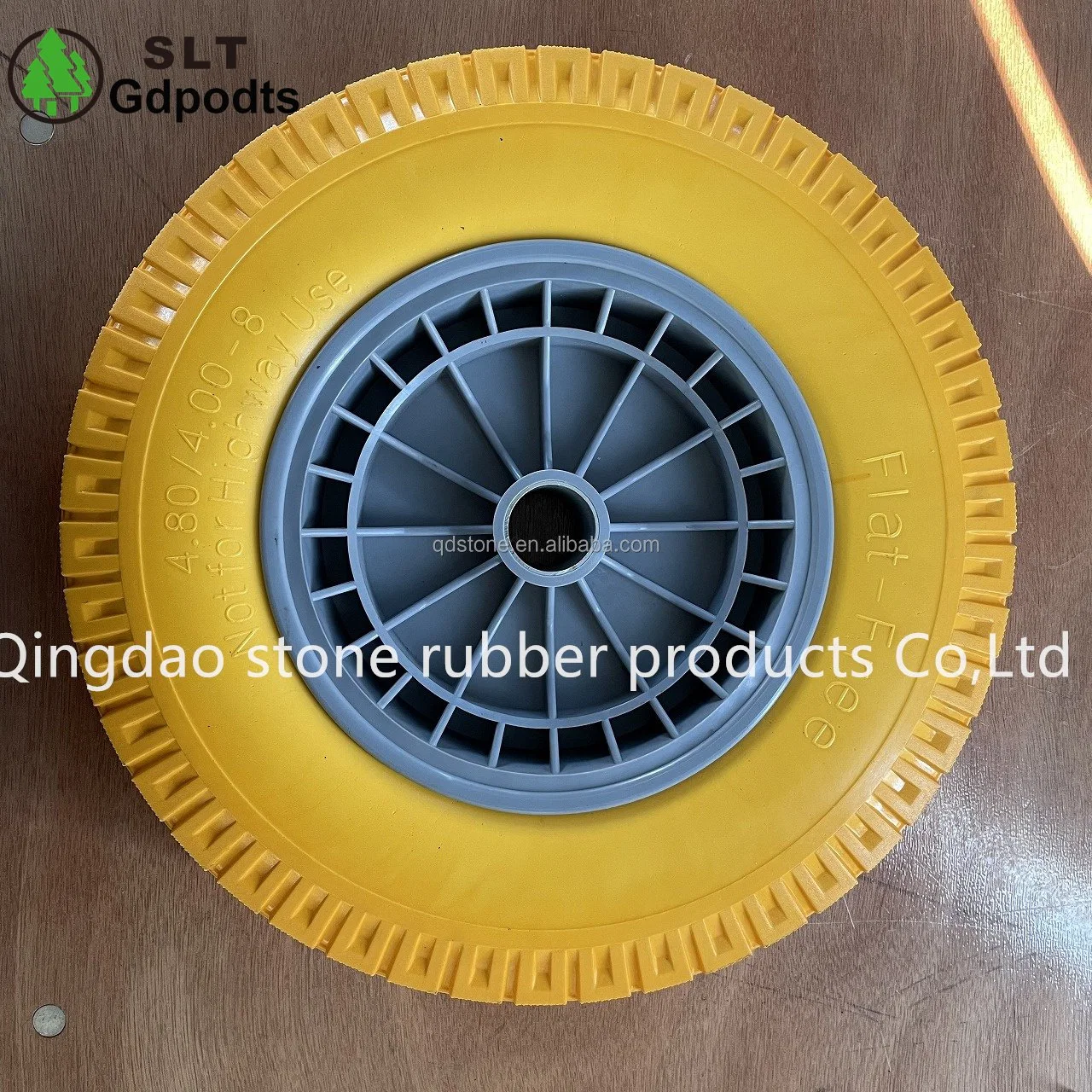 Construction Hand Trolley Wheel 4.80/4.00-8 Solid PU Foam Tire