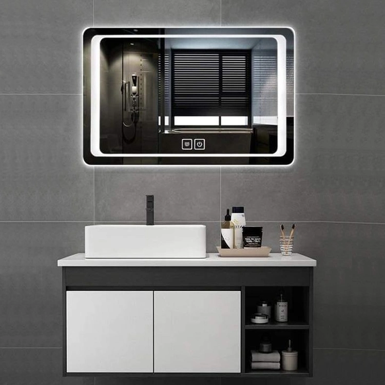 Modernes Hotel Luxus-Design Wandmontage Schwimmende Duschkabine Badezimmer Waschtische Sets mit Smart Mirror Cabinet