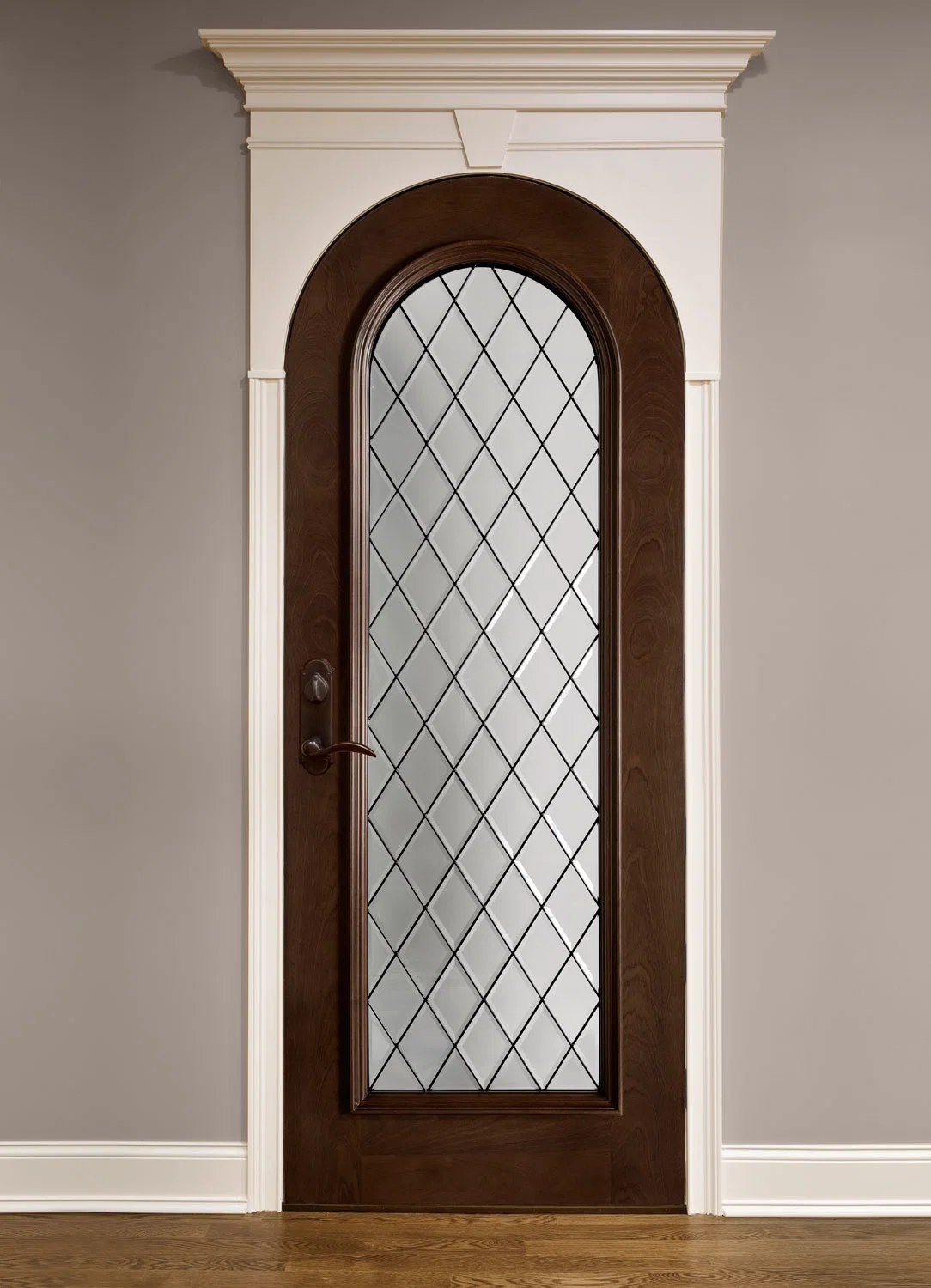 Top Arch Interior Solid Wood Wooden Composite Door Manufacturer