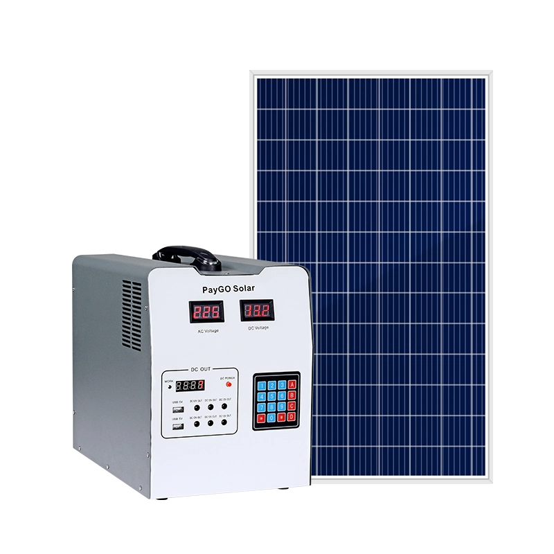 Solarthon Portable Pay as you Go 100W off Grid Solar Stromversorgung für zu Hause mit AC DC USB-Ausgang