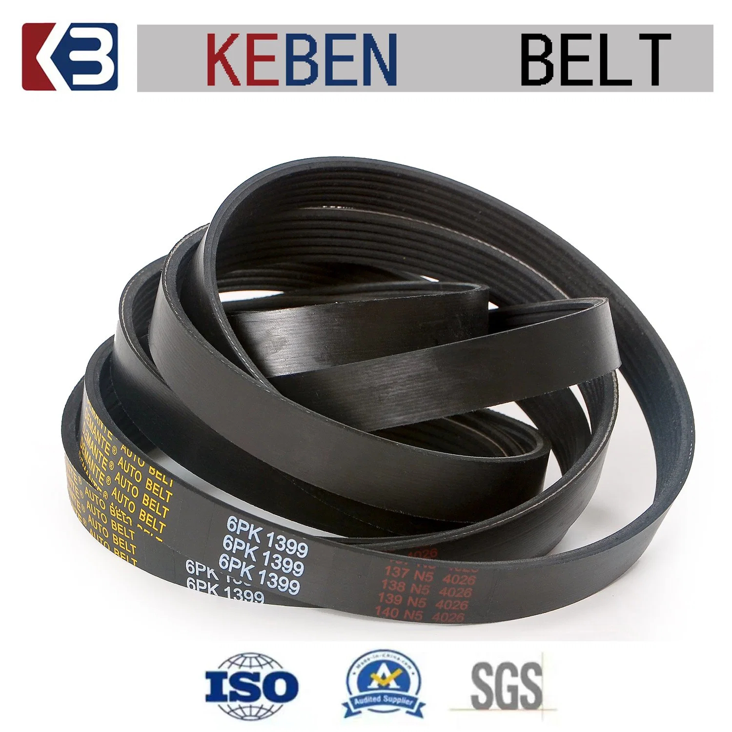 Automobile Rubber V Belt 6pk1600 8pk1800