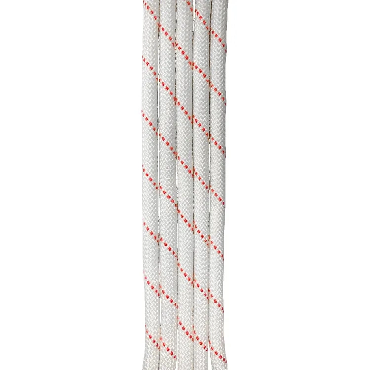 CE Wear-Resistant ISO de 8mm Blanco Negro Rojo Naranja Rosa Roja, etc. Kernmantle trenzada de escalada de remolque plano de flotación de la cuerda de UHMWPE suave