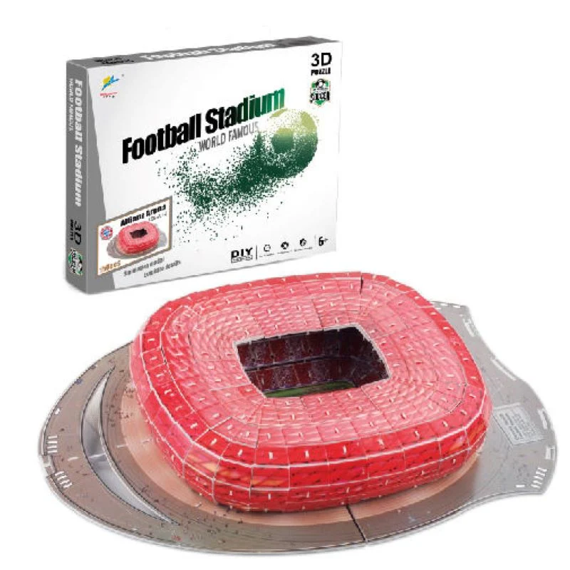 DIY Puzzle Jigsaw Learning Education World Football Stadium Assembled Building Model Toys