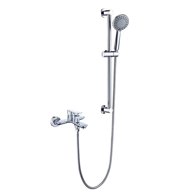 Wall Mount Single Handle Bathroom Tub Mixer Tap Bathtub Faucet with Handheld Spray Waterfall Tub Filler