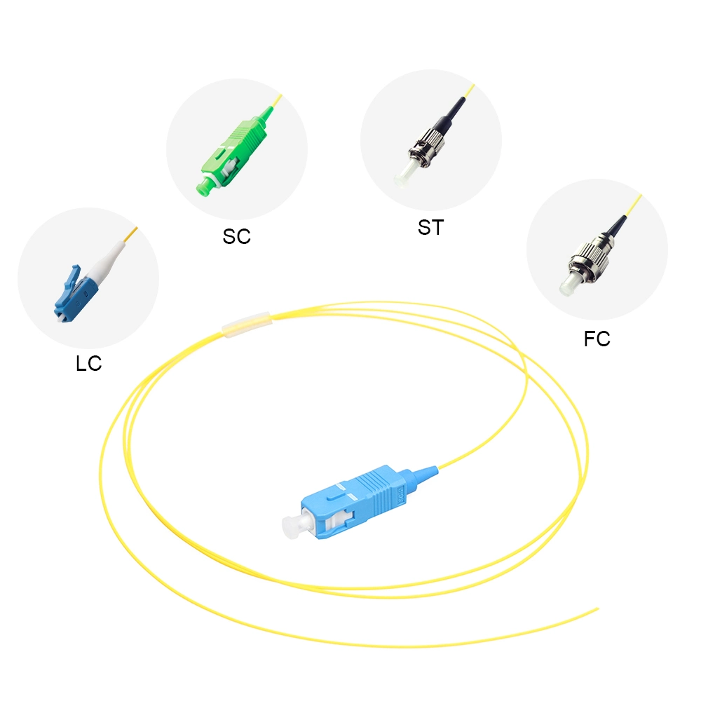 0,9mm G657A1 SM SX LWL-Pigtail 1m SC-Pigtail Singlemode-Glasfaser Sc/Upc-Anschlusskabel