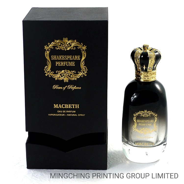 El logotipo de regalo de lujo Plaza Cutom embalaje de cartón de la botella de perfumes el perfume de verificación