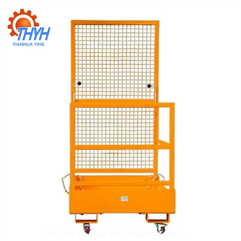 Metal galvanisé supermarché livraison express stockage logistique Foldable 4 Cage de chariot de rangement d'entrepôt à conteneurs latéraux