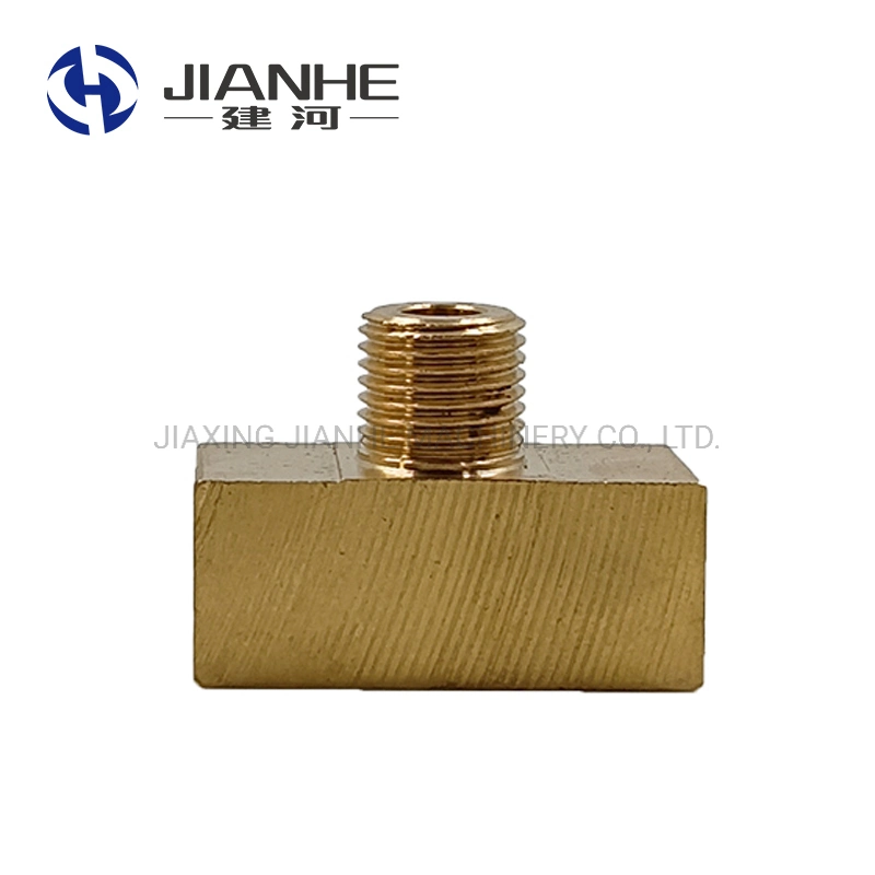 Lubricating Parts Brass Material Positive External Tee Joint