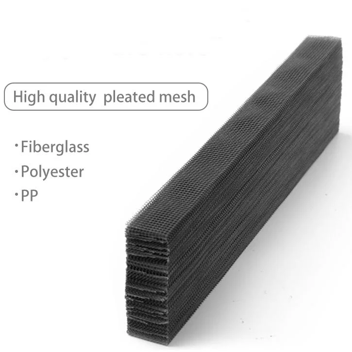 Plisse Window Mesh Polyester Pleated Insect Screen for Retractable Windows Doors