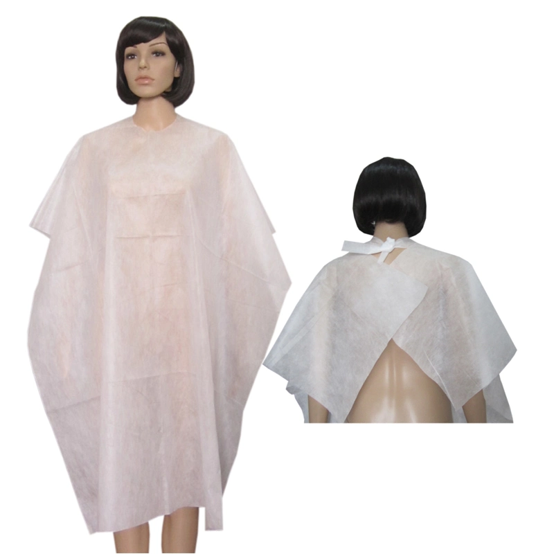 Safe Cape Barber Cap Disposable Breathable Polypropylene Cape Set for Salons, Barbers and Hair Cutting