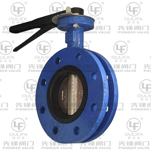 علامة Pioneer التجارية Flanged Butterfly Valve Soft محكم الغلق EPDM/NBR