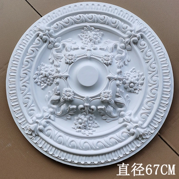 Toit de l'hôtel ignifugé Medallion polyuréthane matériau en pu Medallion