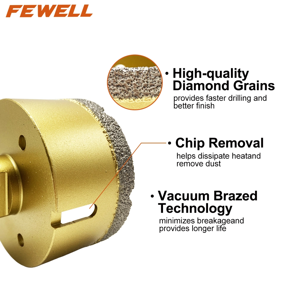 Venda a quente serra copo de diamante, ajuste a broca para furo de Diamante Diamante Forjadas de vácuo de Mosaico Dril