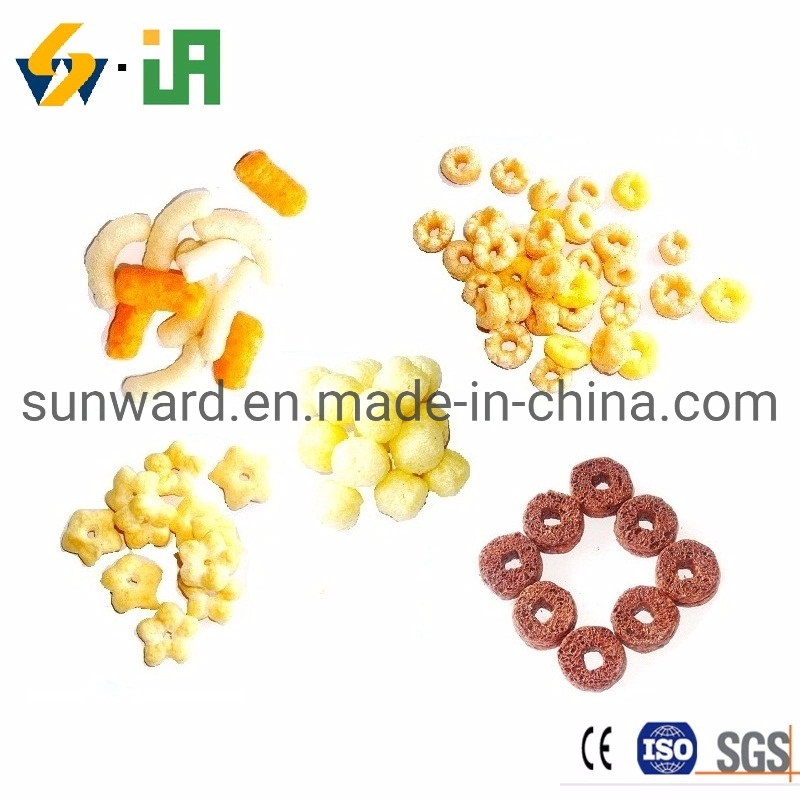 Puffed Cassava Puffed Snack Food Sticks Balls Rings Chips Making Machine