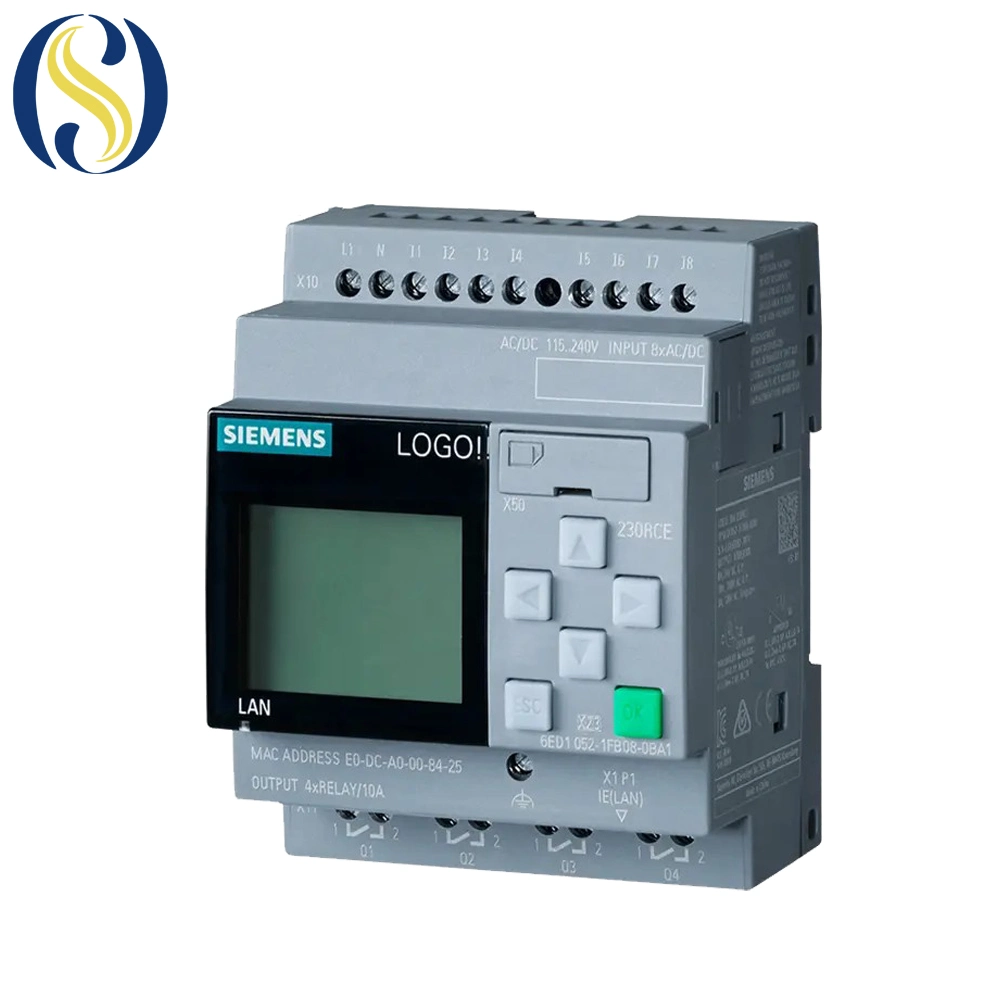 Logo! 6ED1052-1fb08-0ba1 230rce, Logikmodul, Anzeige PS/I/O Original Siemens SPS Logo 8 Programmierbarer Controller