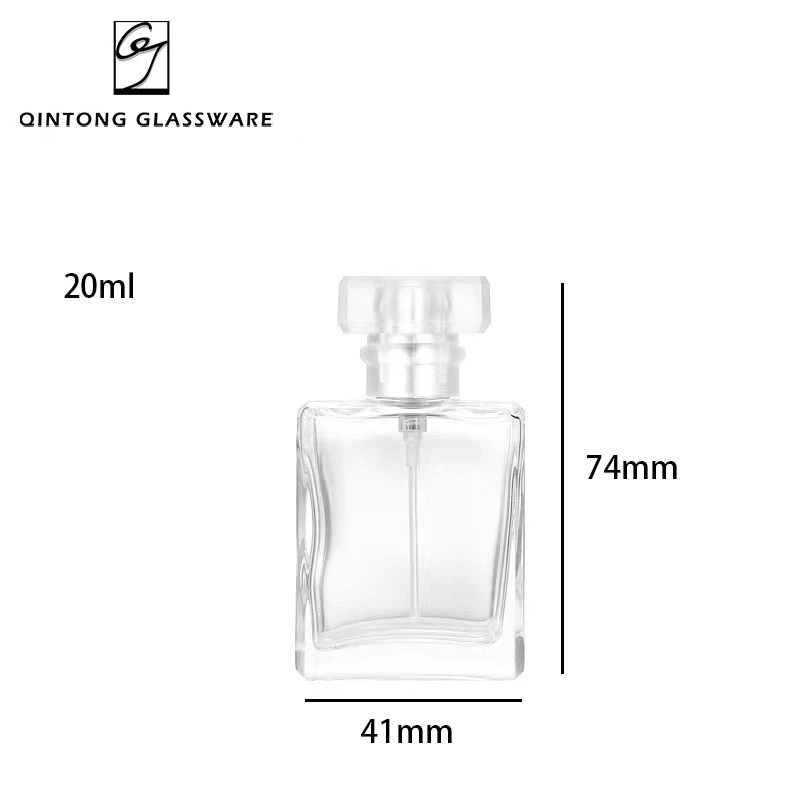 Free Sample Wholesale/Supplier 20ml 30ml 50ml 100ml Square Fragrance Cosmetics Packaging Spray Glass Perfume Bottle for Women