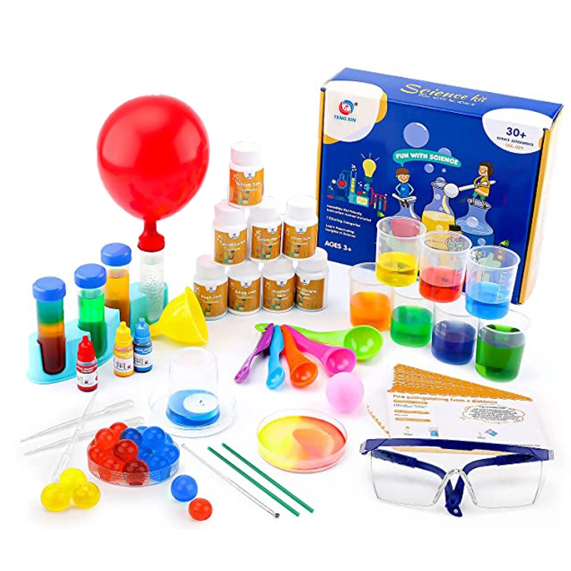 Kids DIY Learn Color Chemistry Experiment Toy Over 30 Science Project Kits