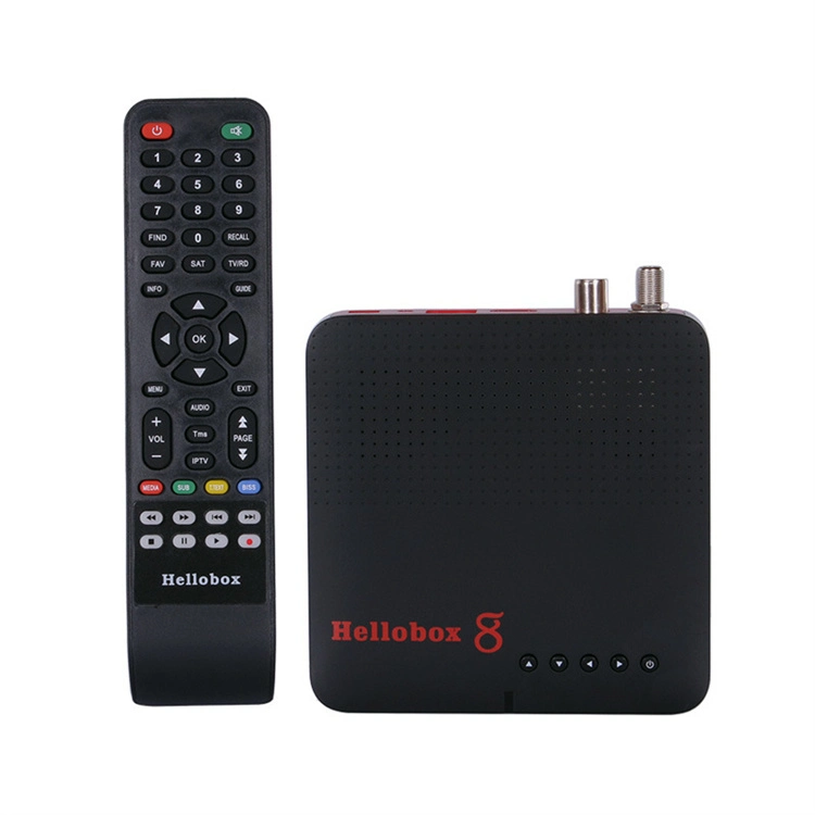 Hellobox 8 Satellite cاستقبال DVB-S2 S2X T2 H. 265 داخلي واي فاي Auto Biss Key Powervu am Newcam Mgcam Set Top Box