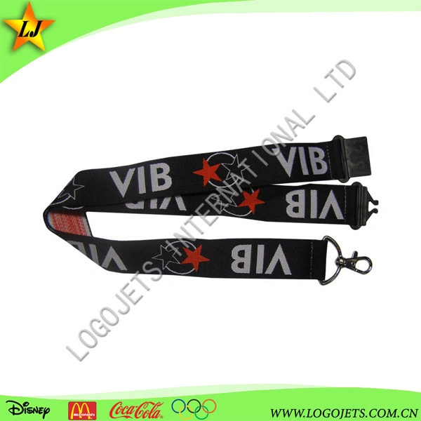 Custom Design Printed Polyester Sublimation Woven Lanyard with Badge Holder