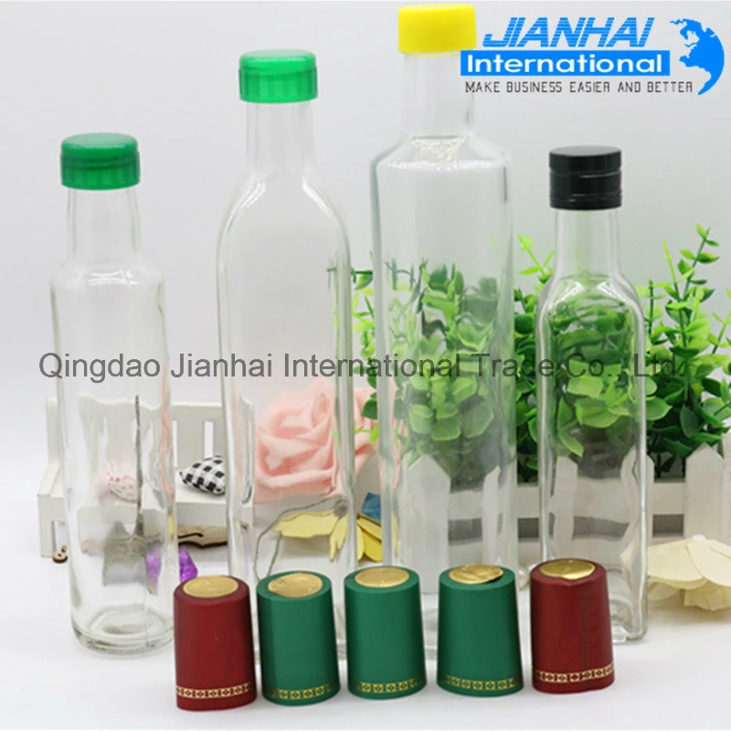 100/250/500/750/1000ml Olive Oil Package Bottle Oil Storage Glass Bottle with Screw Cap