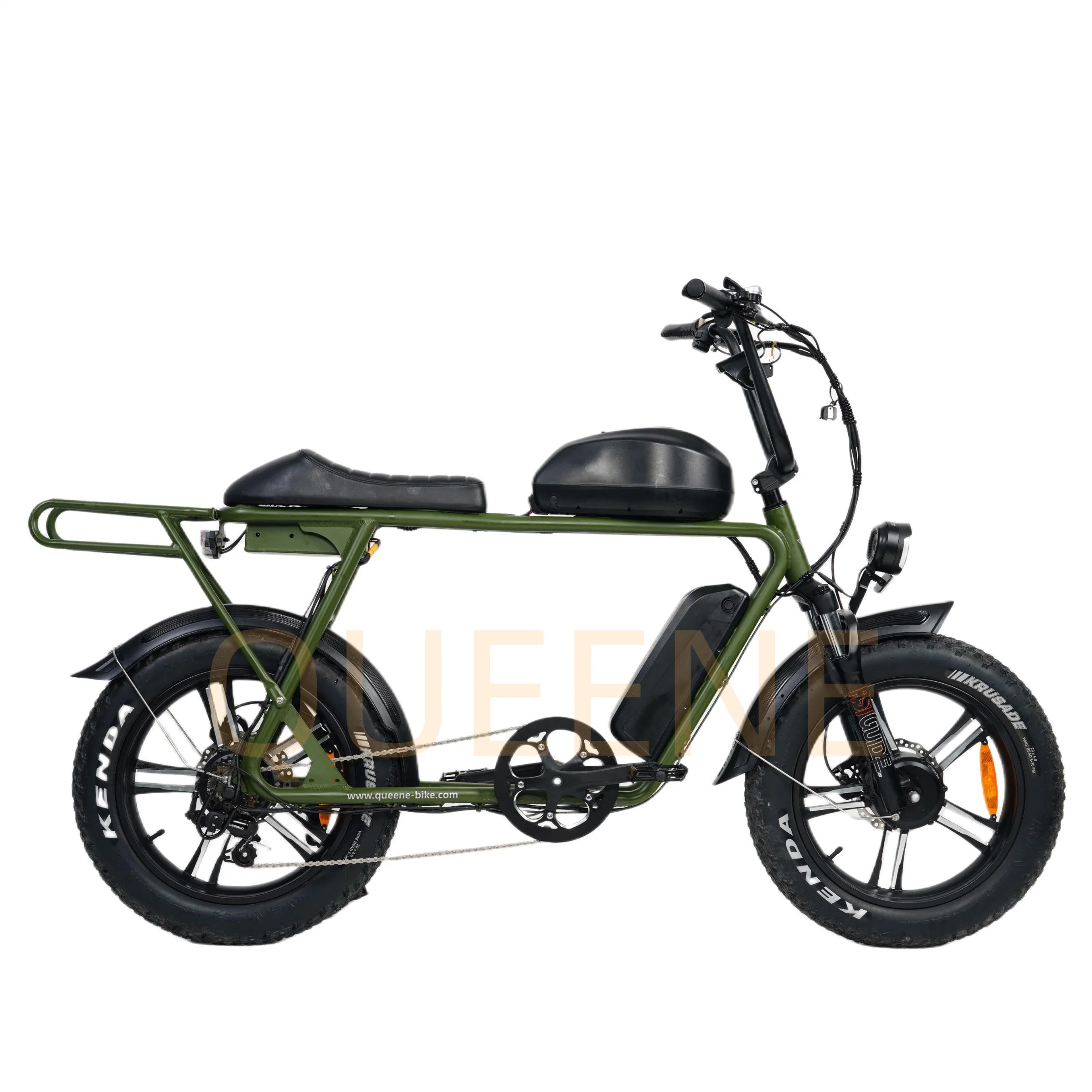 Queene/Hot Sale Chopper Super Electric Bike Adults Ebike Retro 73 Us Warehouse Retro Fat Tyre City Road E Bike