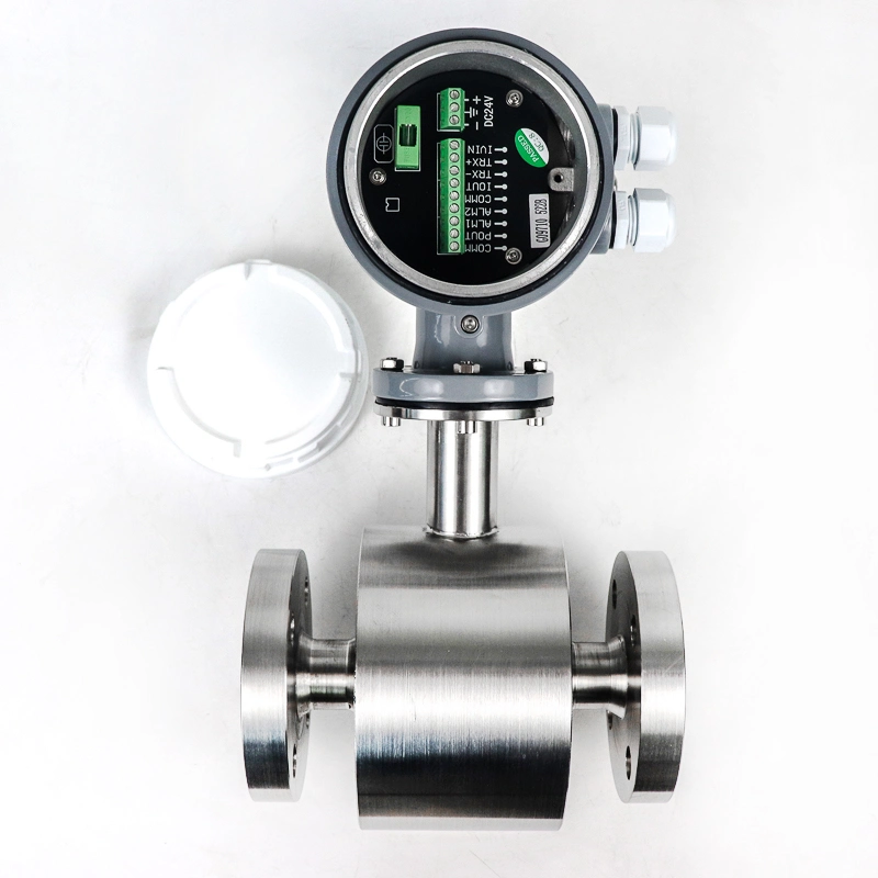 Acid Resistance PTFE Liner Ss 316L Electromagnetic Flow Meter for Sulfuric Acid