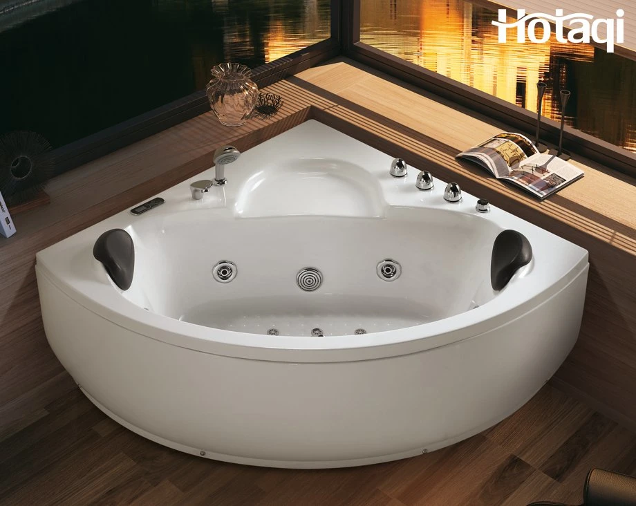 Hotaqi Ecke Acryl Badezimmer Projekt Custom Hot SPA Tub Massage Badewannen