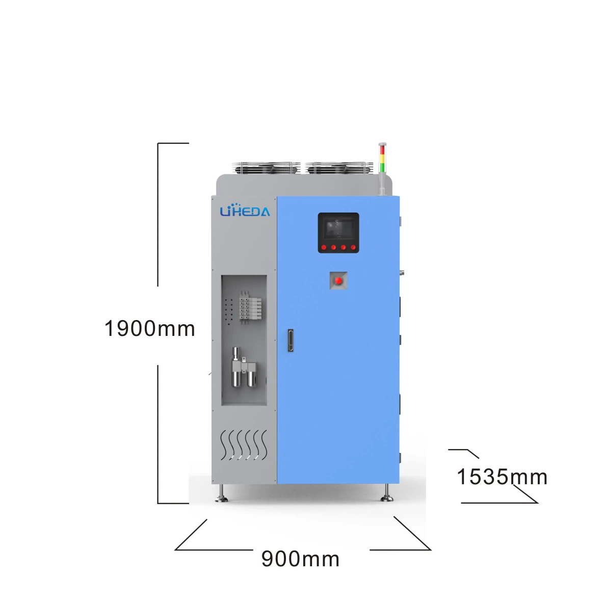 Hve-P1000evaporador da bomba de calor de pressão negativa, equipamento de tratamento de concentração de evaporação de líquido de arrefecimento aquoso