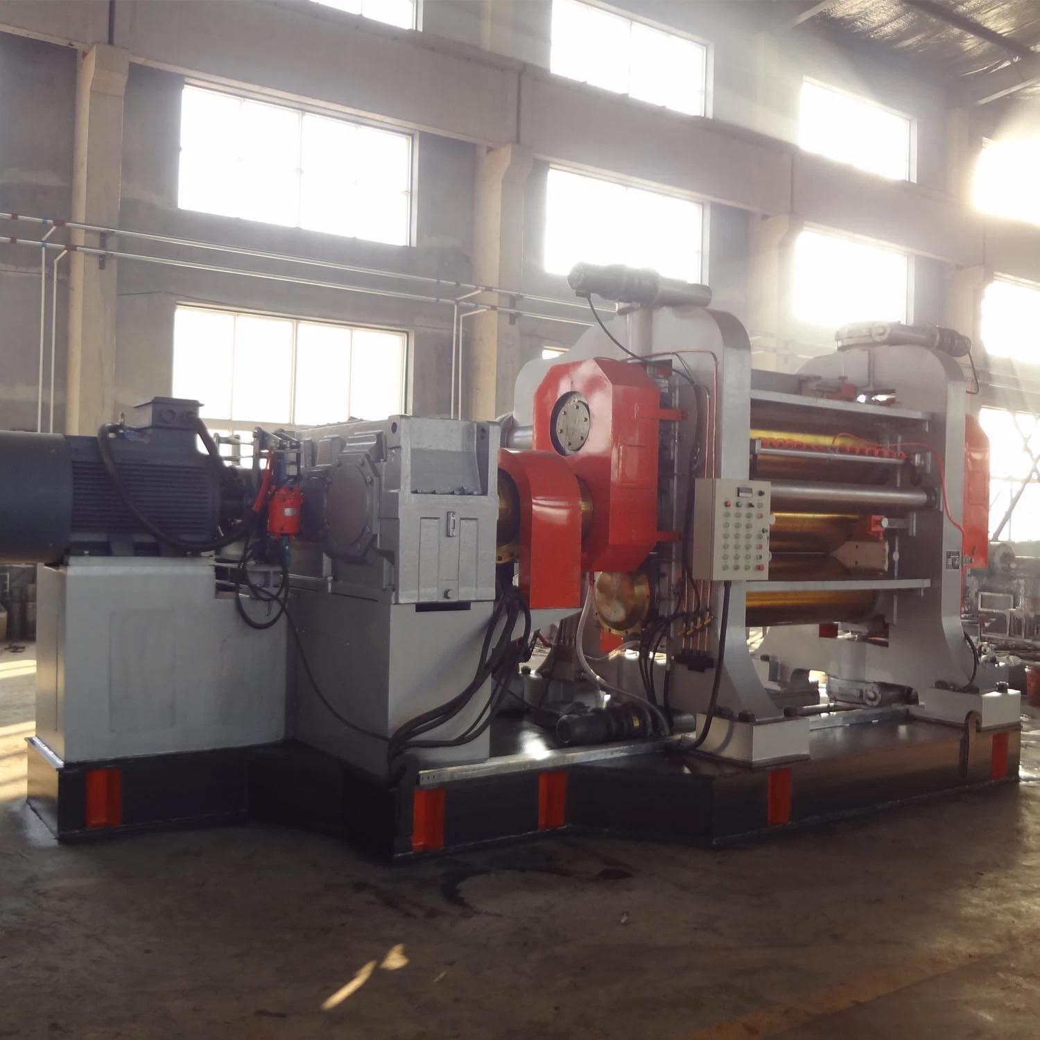 4 Roll Textile Calendering Line Dalian Deyu Machinery 400 X 1200