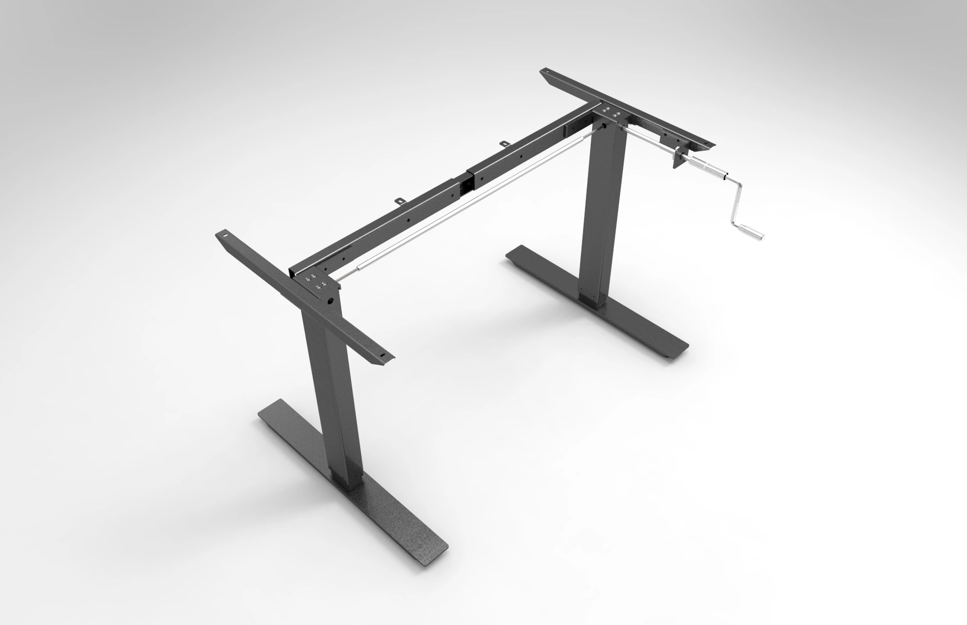 Bamboo Standing Desk Frame with Crank System