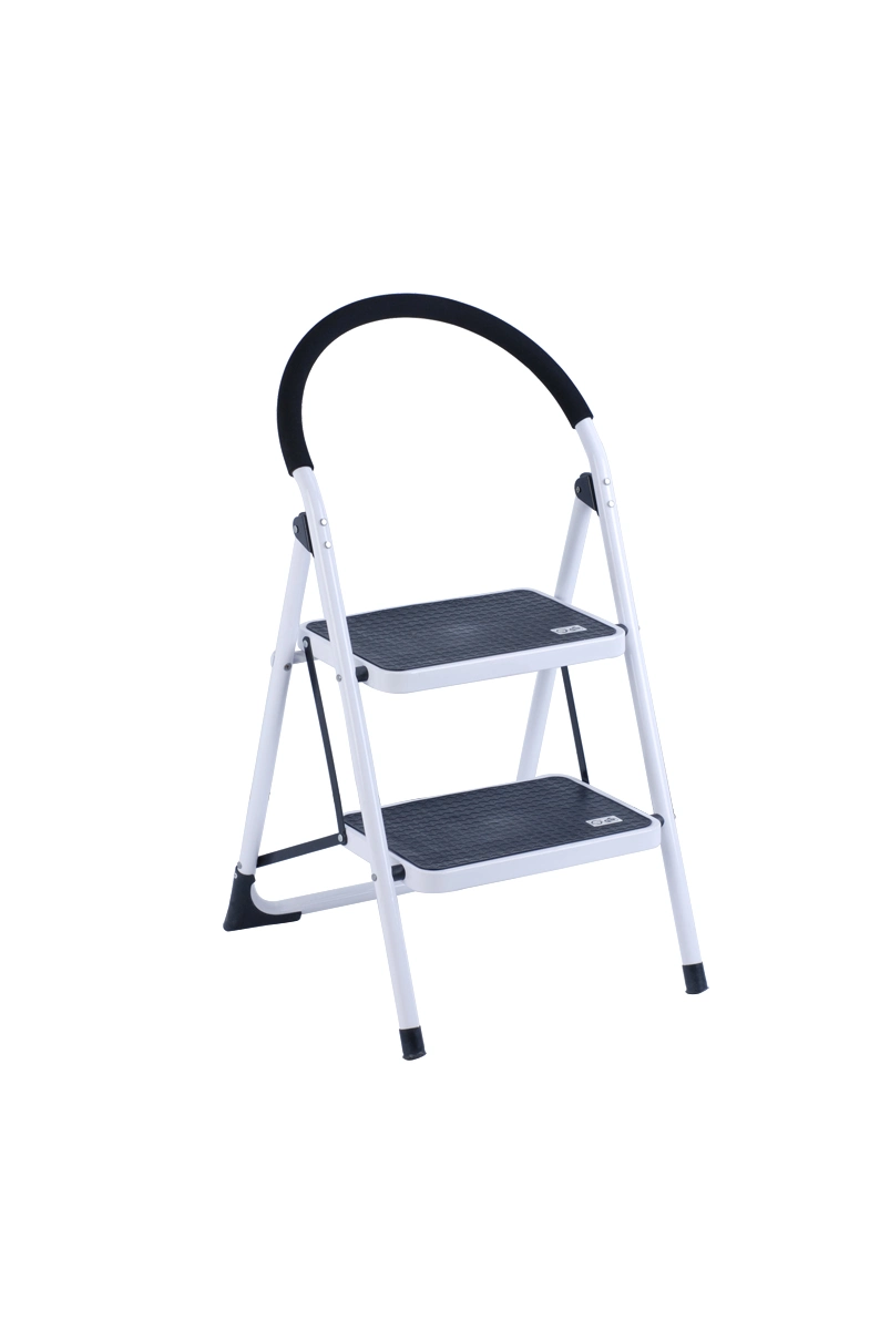 CE Approved Household Compact Lightweight Steel 4 Step Folding Ladder