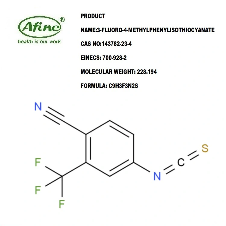 CAS 143782-23-4 3-Fluoro-4-Methylphenylisothiocyanate / Isothiocyanato-2- (TRIFLUOROMETHYL) Benzonitrile / Enzalutamide Intermediate 2