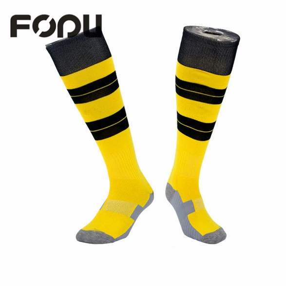 Productor chino Unisex Knee High Solid Deporte Fútbol medias de compresión