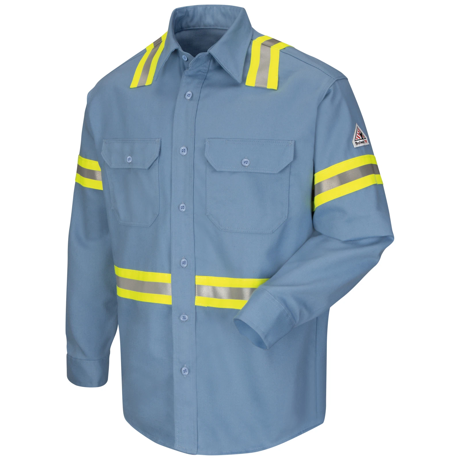 Customized Long-Sleeved High-Visibility Flame Resistant Safety Workwear Shirt