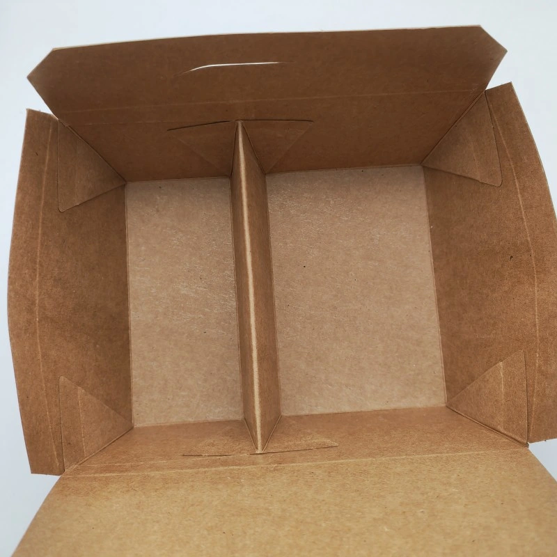 Customized Brown Salad Fruit Paper Container Disposable Food Packing Box