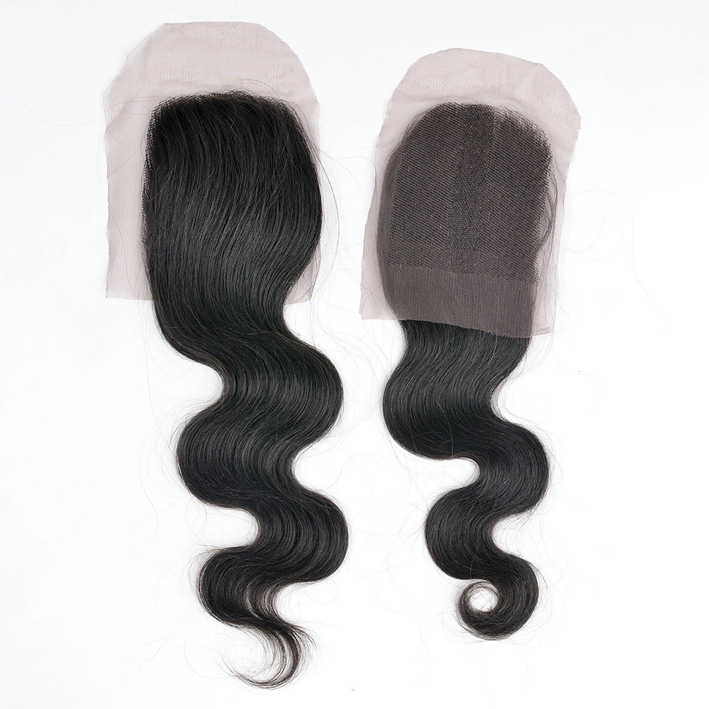 Remy Human Hair Lace Closure Transparent Swiss Lace Net 13*4 4*4 Lace Frontal Human Hair Closure