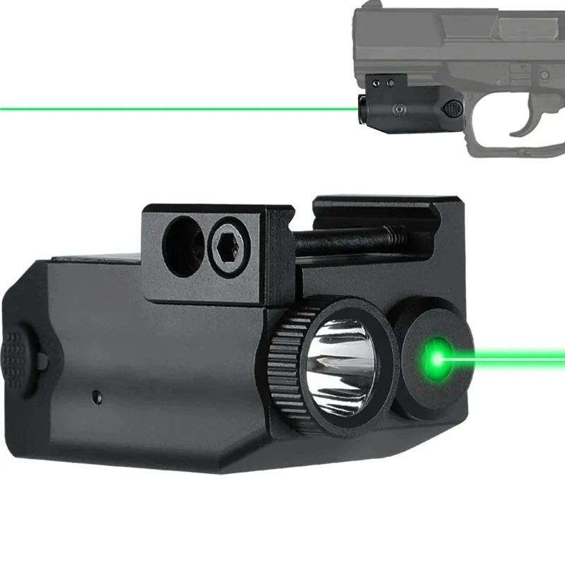 500 Lumen Gun Tactical Laser Light Combo Hangun Flashlight