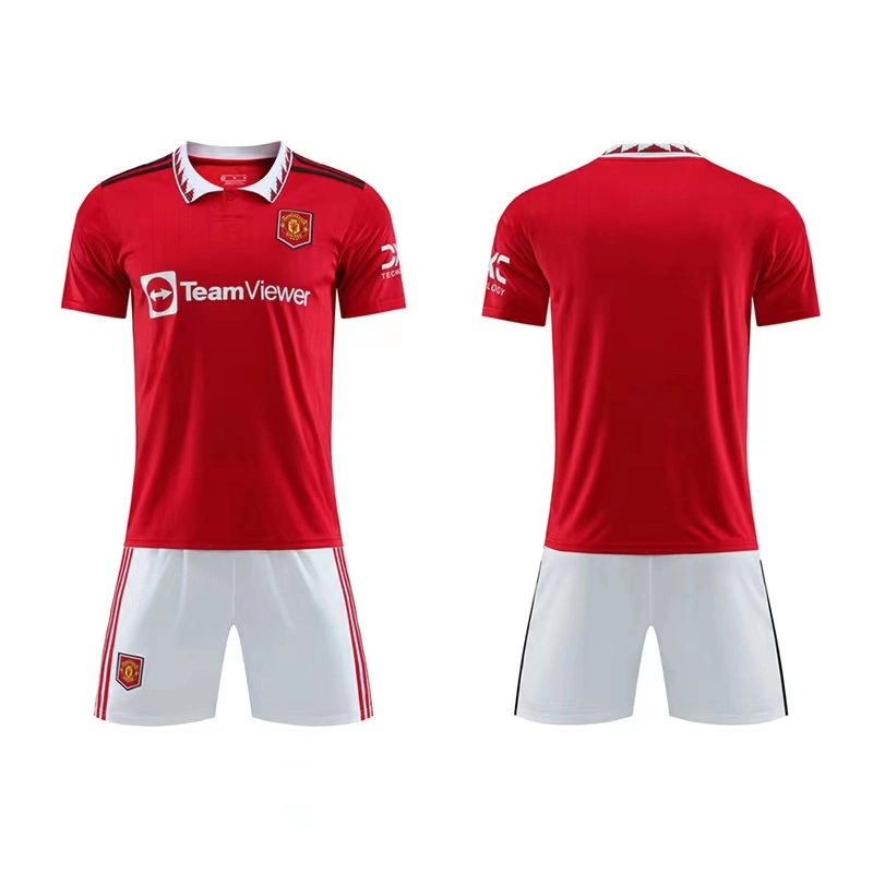 Novo conjunto de equipamento de futebol personalizado de sublimação Tailândia camisola de futebol de qualidade