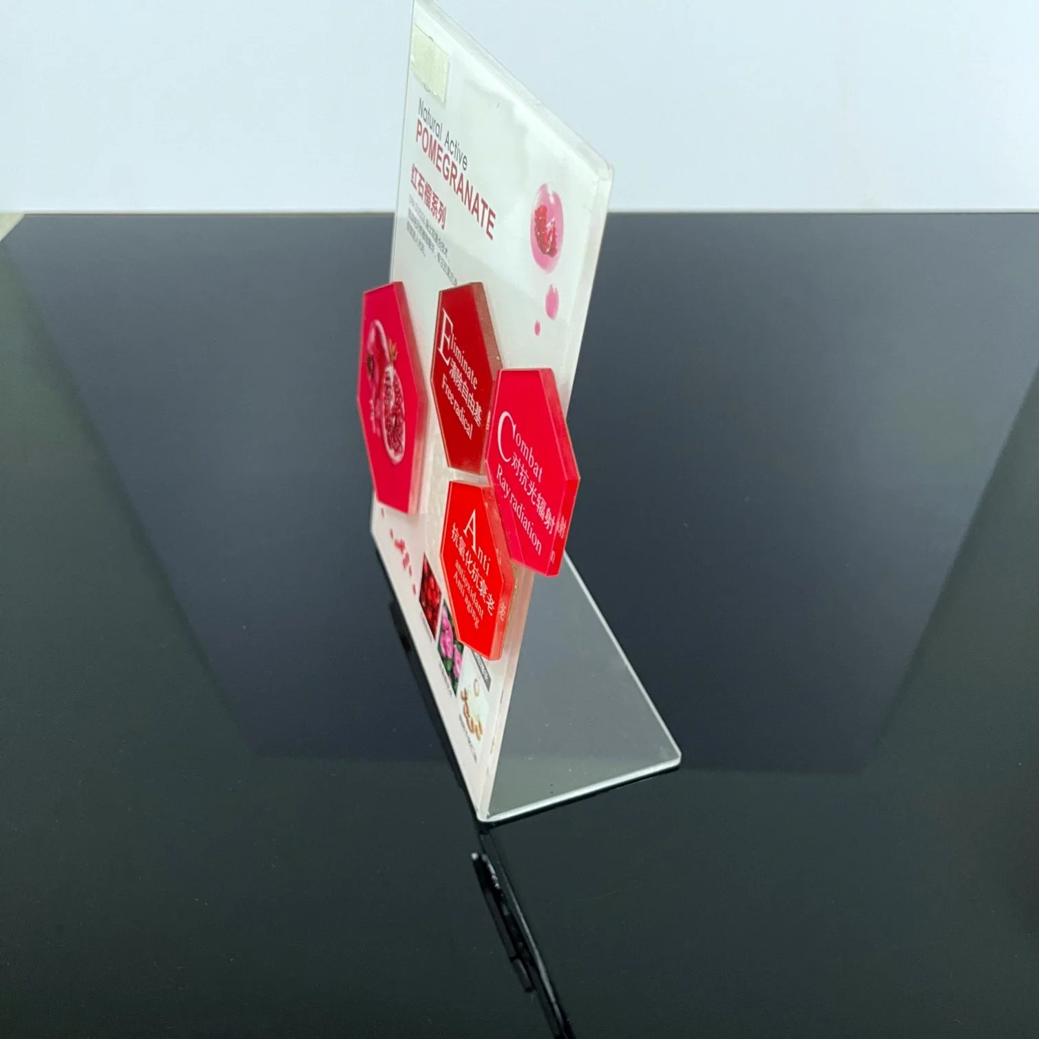 Acrylic Display Table Sign Frame Stand Water Emulsion Set Display Stand