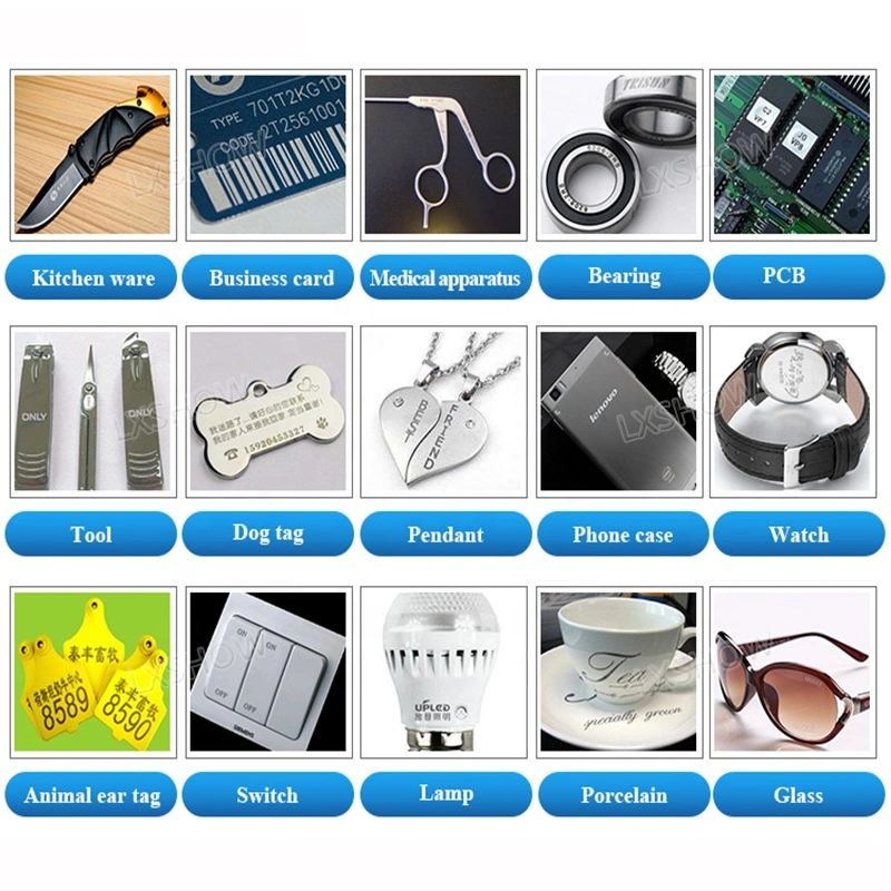 Desktop Mini Economical Cabinet Enclosed Dynamic Focusing Fiber Laser Marking Machine for Ring Ear Tag