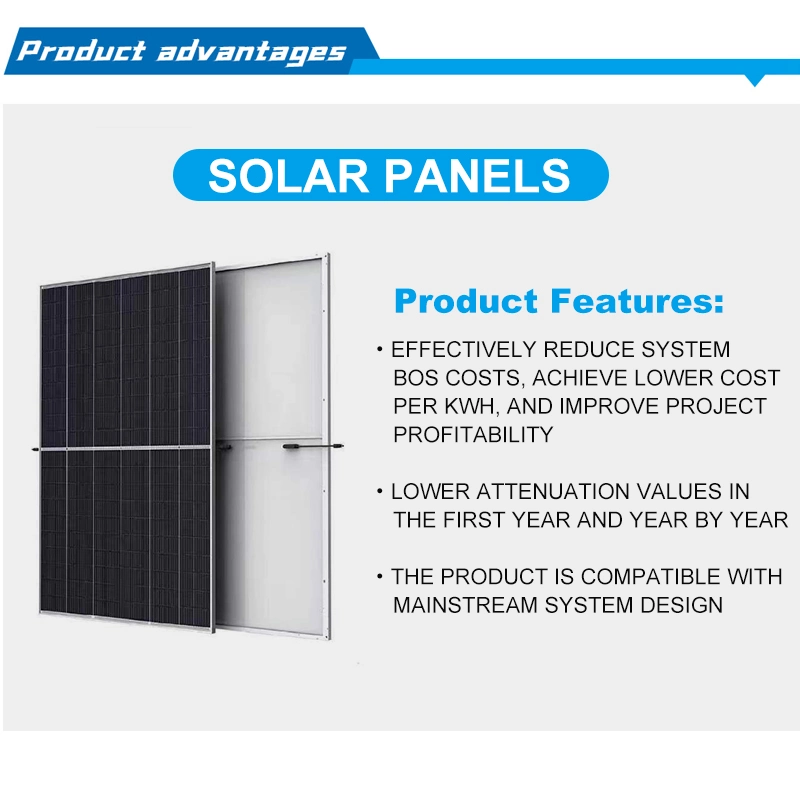 595W High quality/High cost performance  Monocrystal Solar Panel Half Cell for Solar System