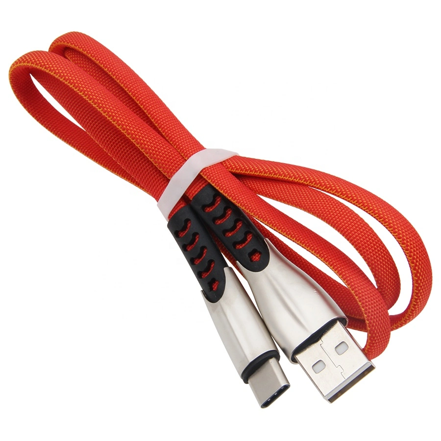 كابل بيانات USB للهواتف ذو سرعة عالية من سبيكة الزنك بطول 0.25 متر / 1 متر / 1.5 متر / 2 متر / 3 متر للشحن السريع