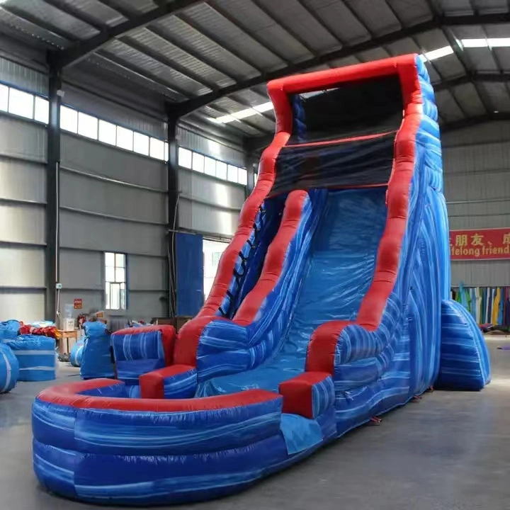 Прочные плоские водяные стекла Giant Adult Inflatable Slide
