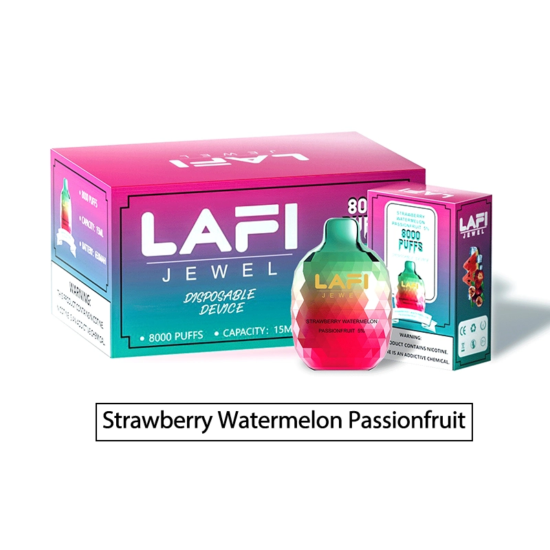 La marque originale Lafi Jewel 8000bar de bouffée de commerce de gros je Vape 15ml d'huile arômes de fruits dispositif Pod Cigarette electronique vaporisateur Pen