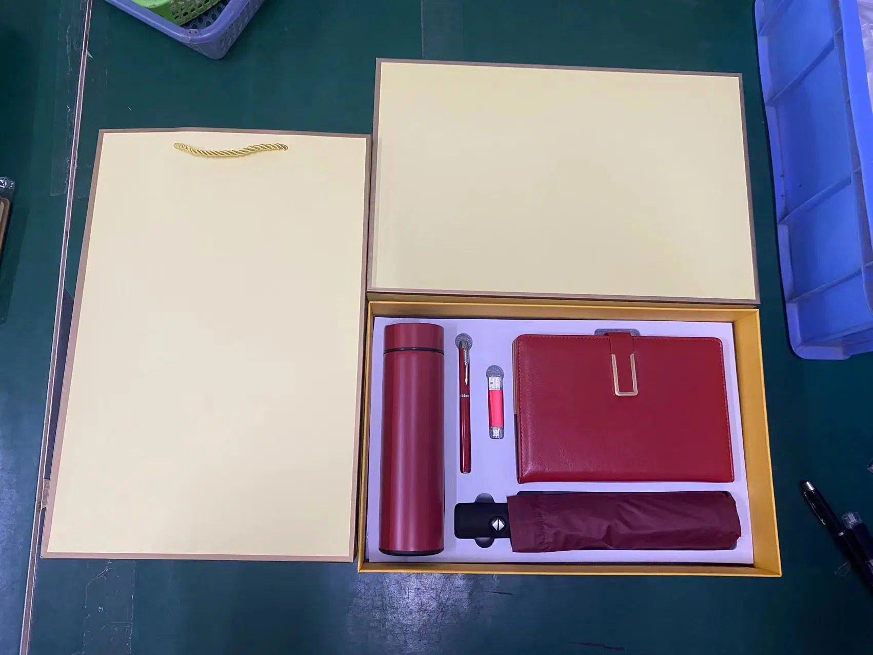 2023 New Product Promotion Leather Notebook Business Gift Set for Men