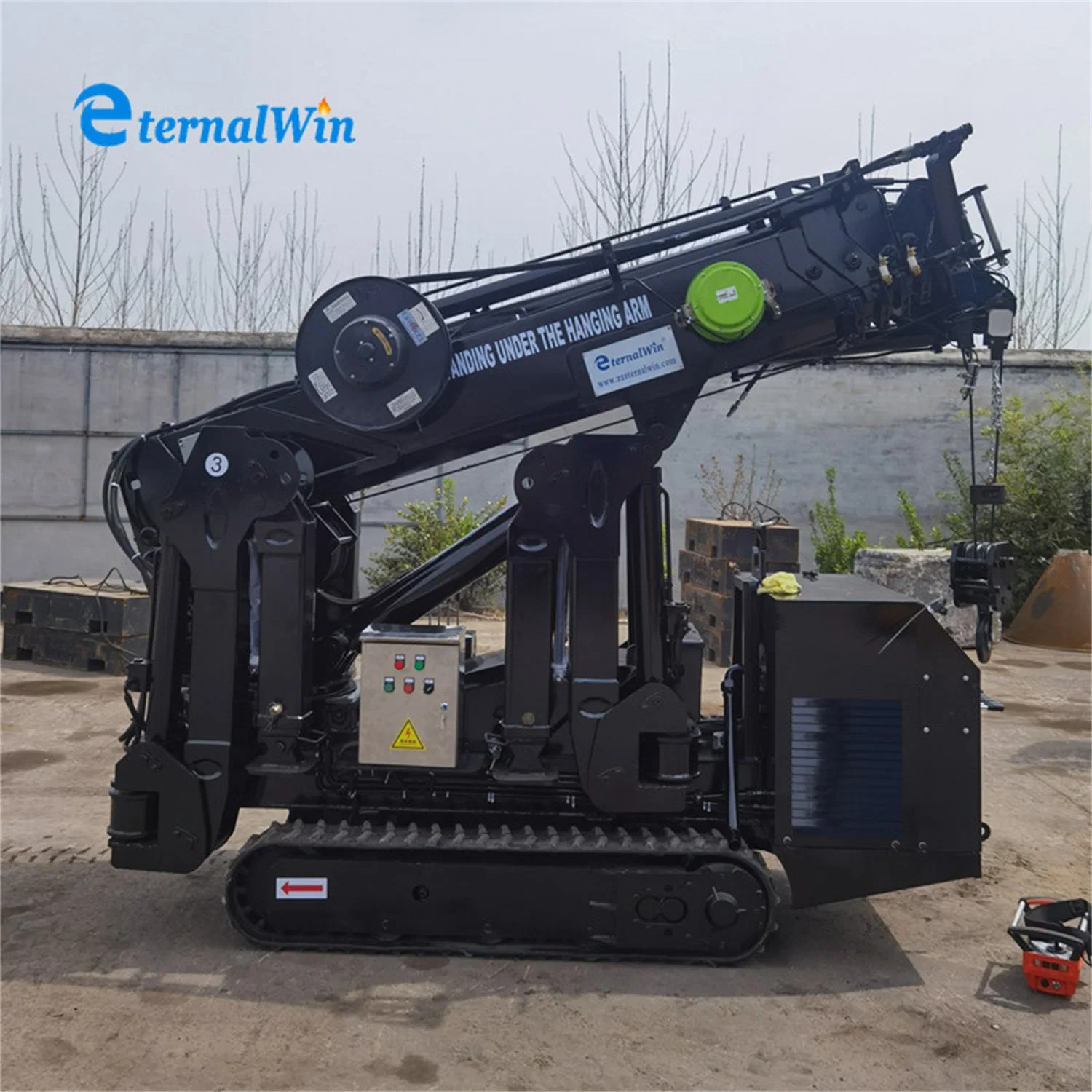 Lifting Height 9.5m Hydraulic Telescopic Boom Crawler Cranes Factory Price 3 Ton