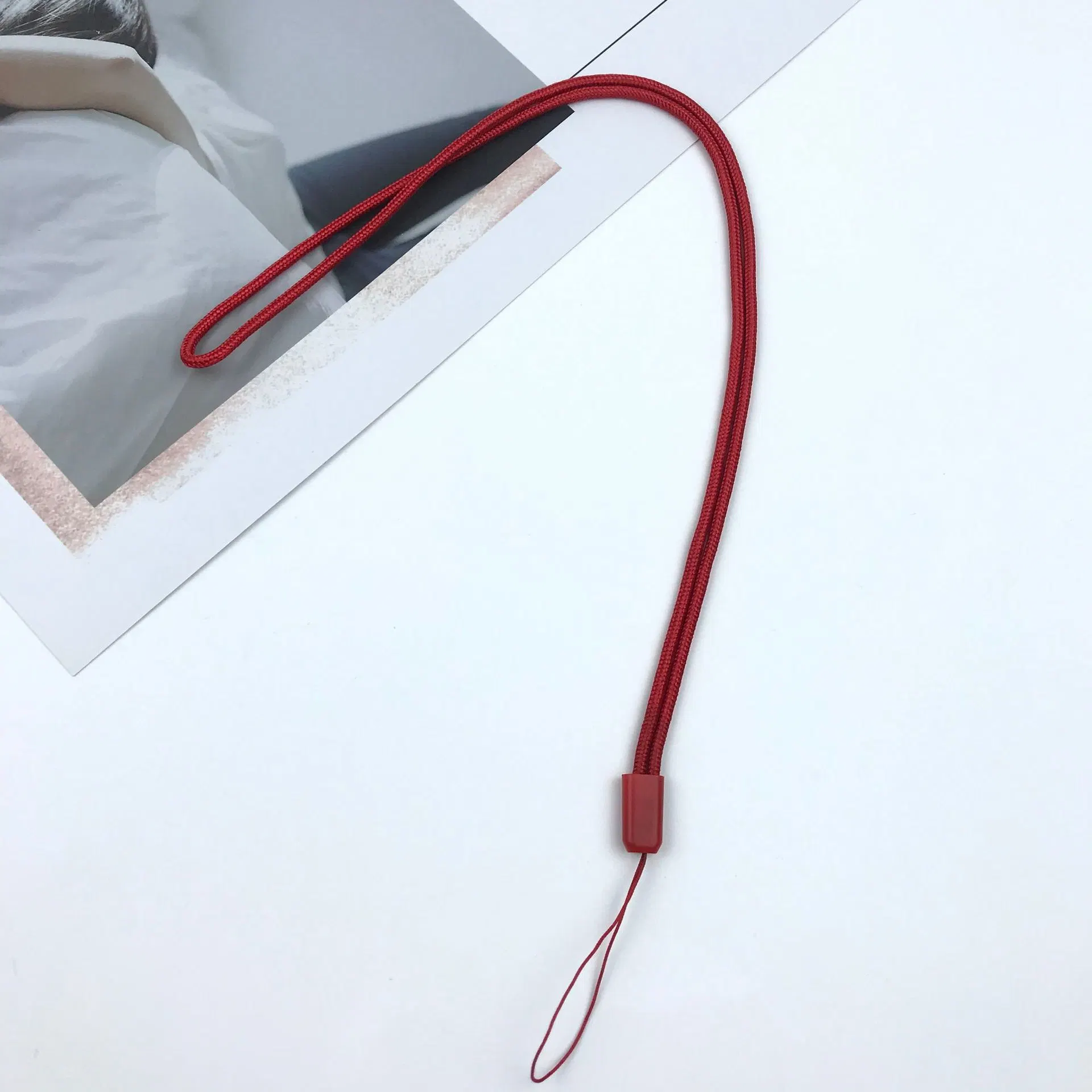 Factory Cargo Source Circular Long Nylon Mobile Phone Lanyard Mobile Phone Woven Band Card Cover U Disk Hanging Neck Crane