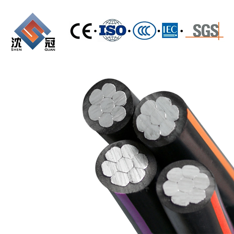 Shenguan Triplex Service Drop Aluminum Conductor XLPE Insulated for Supply Power Icea S-76-474 Control Cable