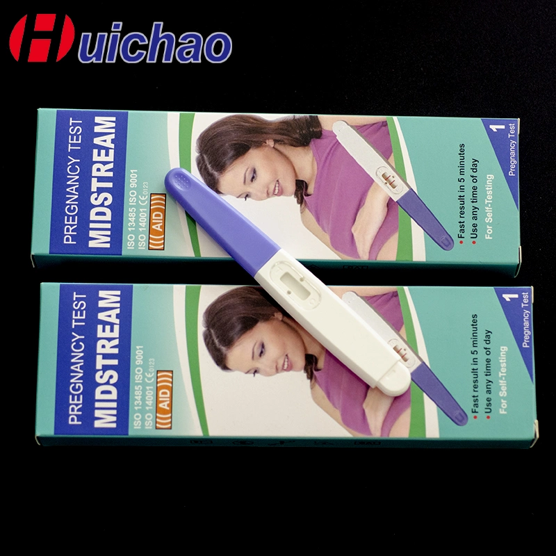 High Accuracy Rapid Diagnostic HCG Ovulation Lh Urine Pregnancy Test Kit Strips Midstream